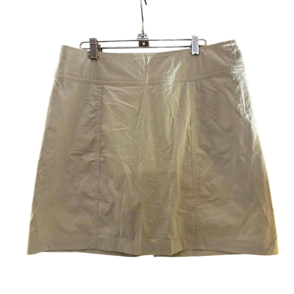 Royal Robbins Discovery Skirt Womens 10 Sand Tan Hiking Travel Outdoor Gorpcore